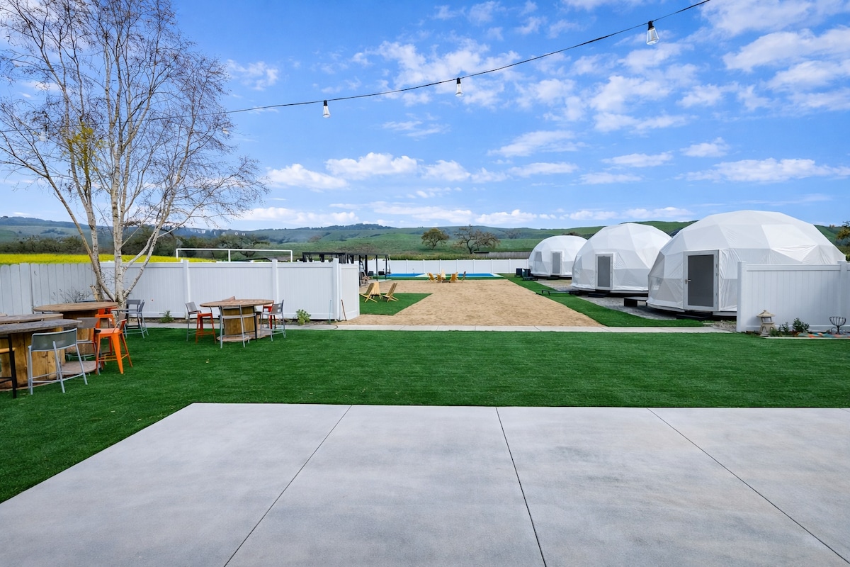 Pickleball court on the estate grounds